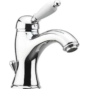 Vodovodní baterie Sapho Kirké - Umyvadlová baterie White, chrom KI02BC