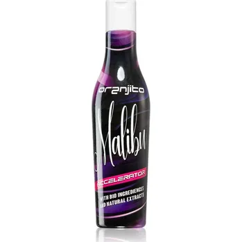 Přípravek do solárií Oranjito Malibu Accelerator opalovací mléko do solária s biosložkami a urychlovačem opálení unisex s vůní White Tea 200 ml