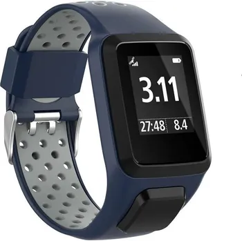 Ostatní příslušenství k chytrým hodinkám eses Silikonový řemínek pro TomTom - Tmavě modrý a šedý