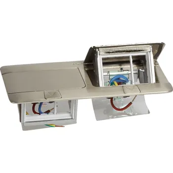 Elektroinstalační krabice POP-UP KRABICE DO PODLAHY, BROUŠENÝ NEREZ, 2X3 MODULY LEGRAND 054022