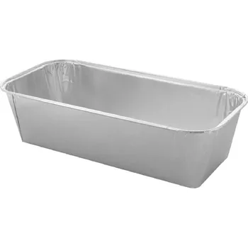 Jednorázové nádobí WIMEX 79410 miska hranatá alu stříbrná 23,2 x 10,8 x 6 cm 50 ks