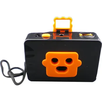Analogový fotoaparát Lomo fotoaparát 3x černo oranžový (LM3c)