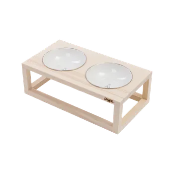 Miska pro psa Loype stojan na misky Cintal lakovaný velikost: S