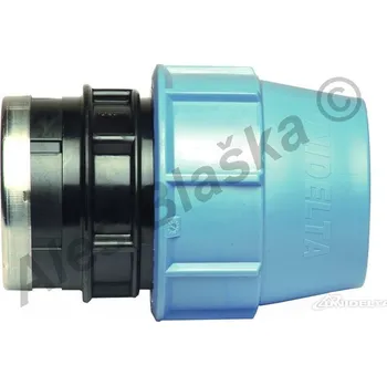 Vodovodní potrubí UNIDELTA S.p.A. - Itálie | PE (PP-S) spojka přímá s vnitřním závitem na polyetylénové trubky (polyš) (svěrná plastová) - 32x1/2" UNI1004