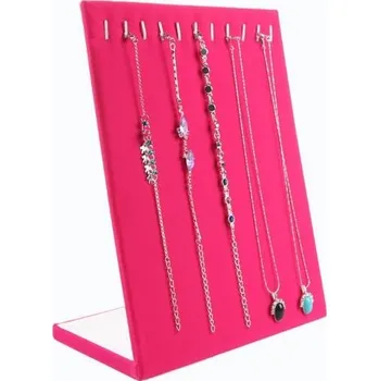 Šperkovnice Stojánek, stojan, dekolt na náhrdelníky růžový L 24cm (VB2P)