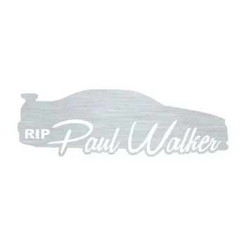 Samolepící dekorace SAMOLEPKA Paul Walker 005 RIP (61 - škrábaný hliník) NA AUTO, NÁLEPKA, FÓLIE, POLEP, TUNING, VLASTNÍ TEXT, TISK, AUTOSAMOLEPKY.cz, POLEPY, OBRÁZEK, LOGO, SAMOLEPKY
