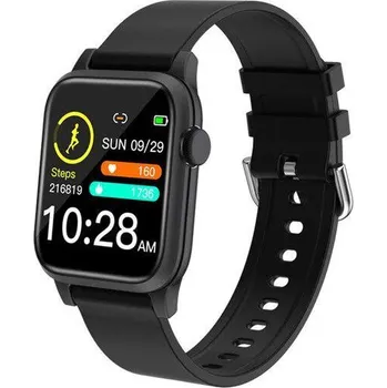 Fitness náramek Deveroux Fitness hodinky P18 černé WEAR065 Barva - černá