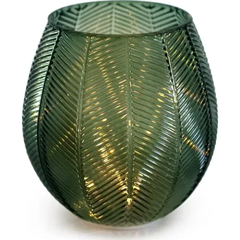 Vánoční dekorace LED dekorace Murcia lahvově zelená, velikost 16*17,5