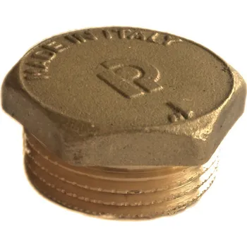 Fitinka EFFEBI - Itálie | Zátka (šestihran) mosazná (vnější závit) záslepka - MOSAZ - EFFEBI - 1/4" TOF LINK 290