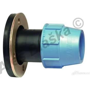 Fitinka UNIDELTA S.p.A. - Itálie | PE (PP-S) spojka s přírubou na polyetylénové trubky (polyš) (svěrná plastová) - 75x2,5" UNI1011