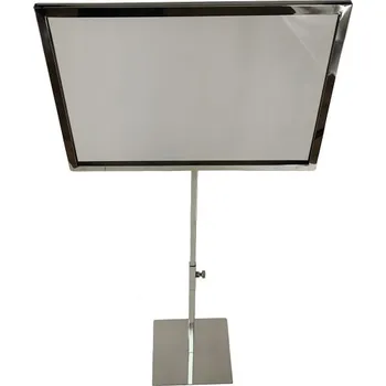 Informační stojan - A4 stříbrný displej