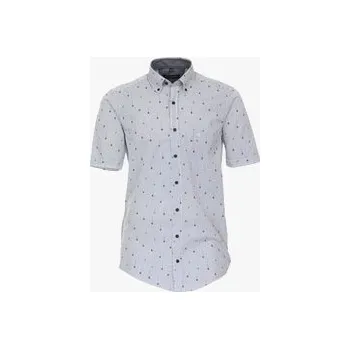 Pánská košile Pánská košile Casa Moda B.D. Casual Fit modní tisk krátký rukáv vel. 3XL - 7XL (48 - 56) - 3XL