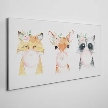 Obraz Coloray Obraz na plátně Zvířata Fox Maccoon 100x50 cm och-273613102
