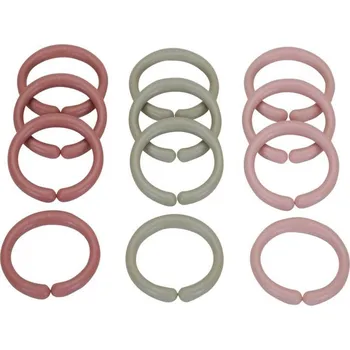 Hračka na kočárek Little Dutch Spojovací kroužky růžové