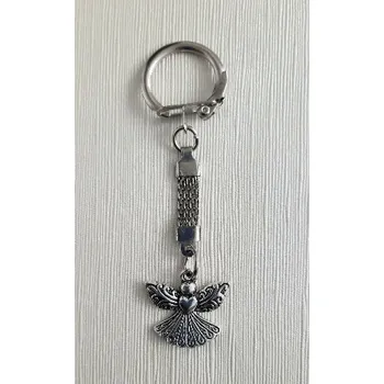 Klíčenka "ANDĚL SE SRDCEM" 7.5x2.3cm