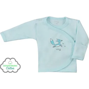 Kojenecké oblečení Kojenecká košilka z organické bavlny Koala Lesní Přítel modrá vel.56