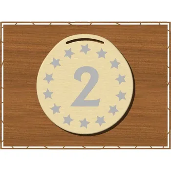 Pelisport Medaile kombi 15 color dřevěná 2. místo