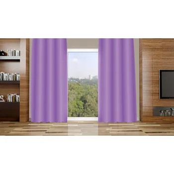 Orbytex Zatemňovací závěs hotový - duha fialová 02 Rozměry: Š/V 145x150 (1ks), Vršek závěsu: KROUŽKY