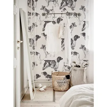 Tapeta Coloray Fototapeta Černobílé psi Samolepící Fototapeta Vliesová 250 x 250 cm coloraydecor-f-wm-0050