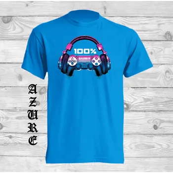 Chlapecké tričko detske-levne-bavlnene-tricko-potisk-sto-procent-hrac Barva: Azure - azurově modrá, velikost: 152