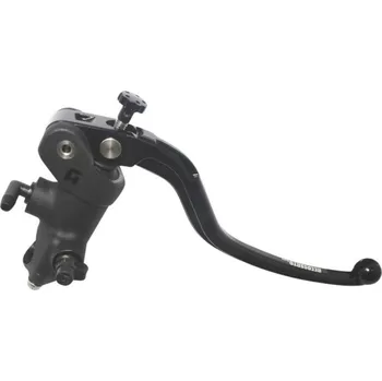 Brzda pro motocykl ACCOSSATO Italy Radiální brzdová pumpa ACCOSSATO BLACK EDITION 16x16 s pevnou páčkou Délka páčky: krátká, Typ páčky: RST, Styl páčky - provedení: zelená