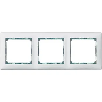 vypínač VALENA RÁMEČEK 3-NÁSOBNÝ HORIZONTÁLNÍ ČIRÝ PROUŽEK LEGRAND 774463