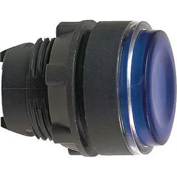 Stykač Ovládací hlavice stiskací prosvětlená, lícující modrá SCHNEIDER ZB5AW363