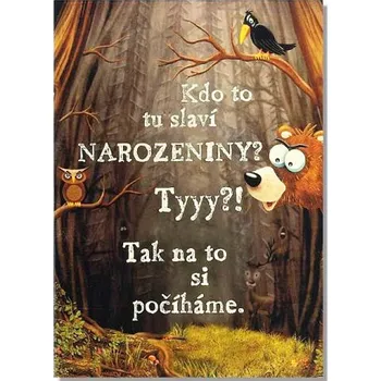 Albi Hrací přání do obálky k narozeninám Loupežnická Jiří Lábus a Jiří Pecha 14,8 x 21 cm