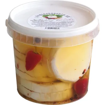 Nakládaný pikantní hermelín 1 kg 5 ks