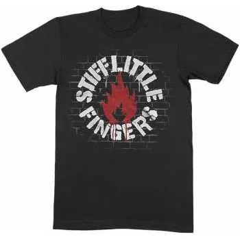 Pánská móda Merch Stiff Little Fingers: Tričko Wall S