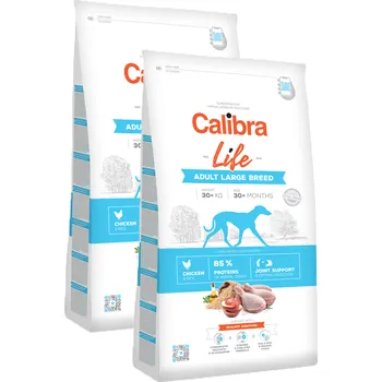 Krmivo pro psa 2x Calibra Dog Life Adult Large Breed Chicken 12 kg