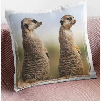 Dekorativní polštářek Polštář Surikaty 29 x 29 cm