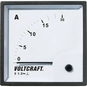 Analogové panelové měřidlo VOLTCRAFT AM-72X72/15A 15 A