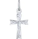 Přívěsek křížek Rafael z bílého zlata SILVEGOB10020GW