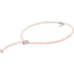 Perlový náhrdelník ANNIE z přírodních růžových perel se stříbrným zapínáním a zirkony