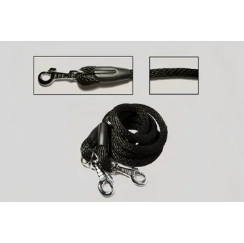 Vodítko pro psa Vodítko lano pletené 6mm Černá 150cm