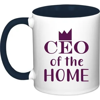 Hrnek malý barevný s potiskem CEO of the home