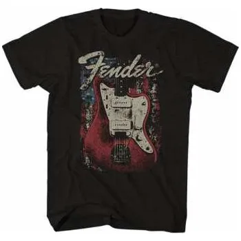 Merch Fender: Tričko Distressed Guitar S