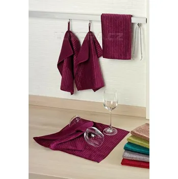 Utěrka Utěrka leštící fialová - 5ks - 30x30cm