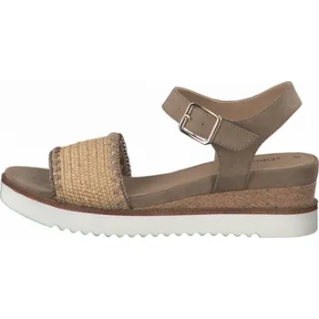 Dámské sandále s.Oliver dámské sandály na platformě 5-28206-28 taupe Velikost: 38