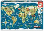 Educa Mapa světa 200 dílků