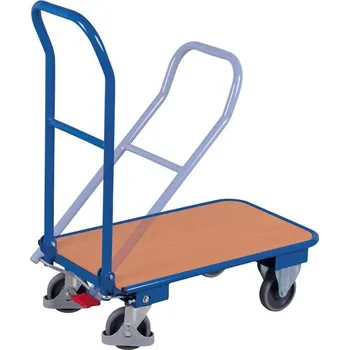 Plošinový vozík Plošinový vozík VARIOfit s jedním, sklopným madlem, 720 x 450 mm, nosnost 150 kg