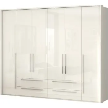 Šatní skříň Šestidveřová skříň Tiana-béžová - P6/PN základní