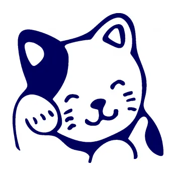 Samolepící dekorace SAMOLEPKA Kočka 024 levá (23 - tmavě modrá) NA AUTO, NÁLEPKA, FÓLIE, POLEP, TUNING, VLASTNÍ TEXT, TISK, AUTOSAMOLEPKY.cz, POLEPY, OBRÁZEK, LOGO, SAMOLEPKY