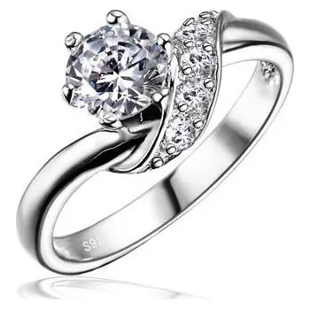 Prsten Stříbrný decentní prstýnek se Swarovski® Zirconia 5mm velikost obvod 47 mm SHZR234-obvod 47 mm