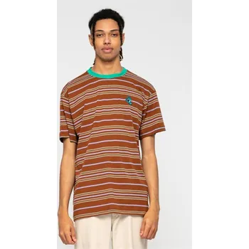 SANTA CRUZ triko - Mini Hand Stripe T-Shirt Sepia Stripe (SEPIA STRIPE) velikost: M