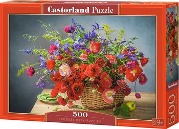 Puzzle Castorland Kytice s vlčími máky 500 dílků