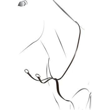 Martingal EQUESTRO Martingal kožený Equestro, tmavě hnědý FULL