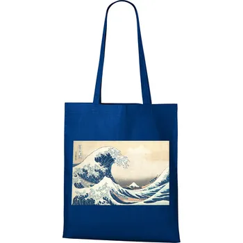 Plátěná taška Velká vlna u pobřeží Kanagawy, Barva Modrá, Velikost 40×45 cm, Canvas Nákupní taška Bezvatriko.cz 1115 - 1x