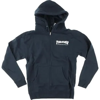 Pánská mikina Thrasher mikina - Logo Zip Hood (N)
